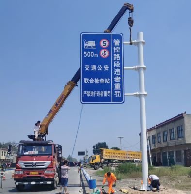 南昌双悬臂标志杆、交通标志杆制作、门架立柱加工厂家